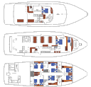 Схема палуб судна Aurora