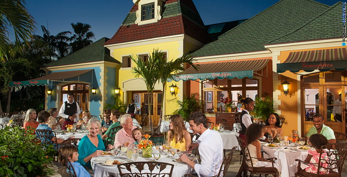 Ресторан Guiseppe's отеля Beaches Turks & Caicos