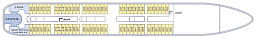 Схема палубы C круизного парусника Club Med 2