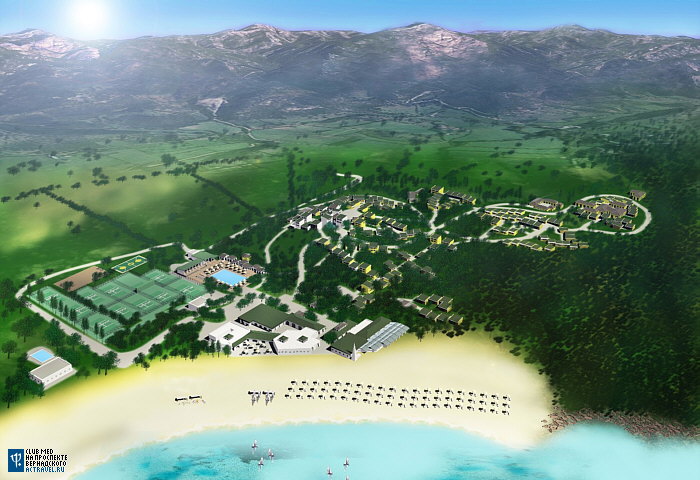 Схема городка Club Med Cargèse
