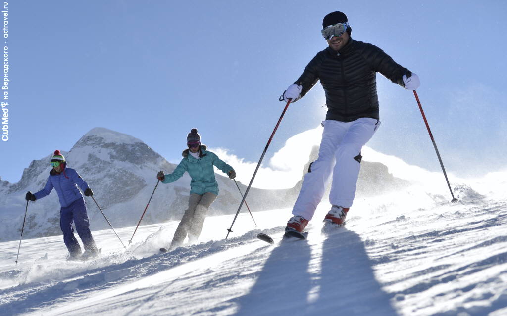 Горные лыжи в городке Club Med Cervinia