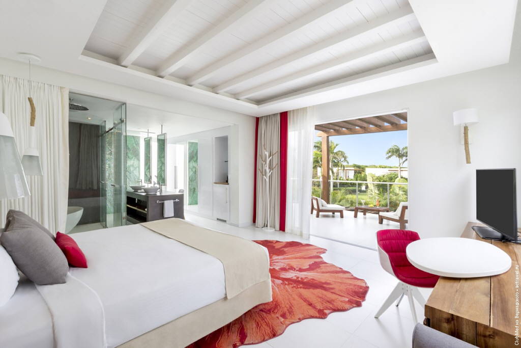 Номер категории Делюкс с террасой в дзэн-зоне на курорте Club Med Punta Cana