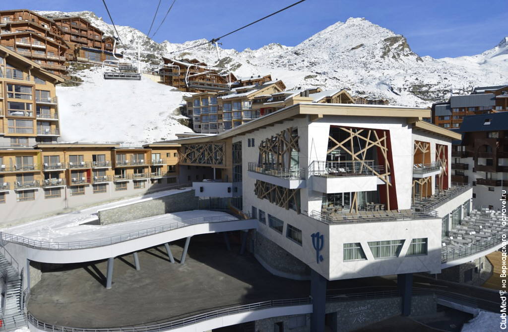Общий вид горнолыжного курорта Club Med Val Thorens Sensations