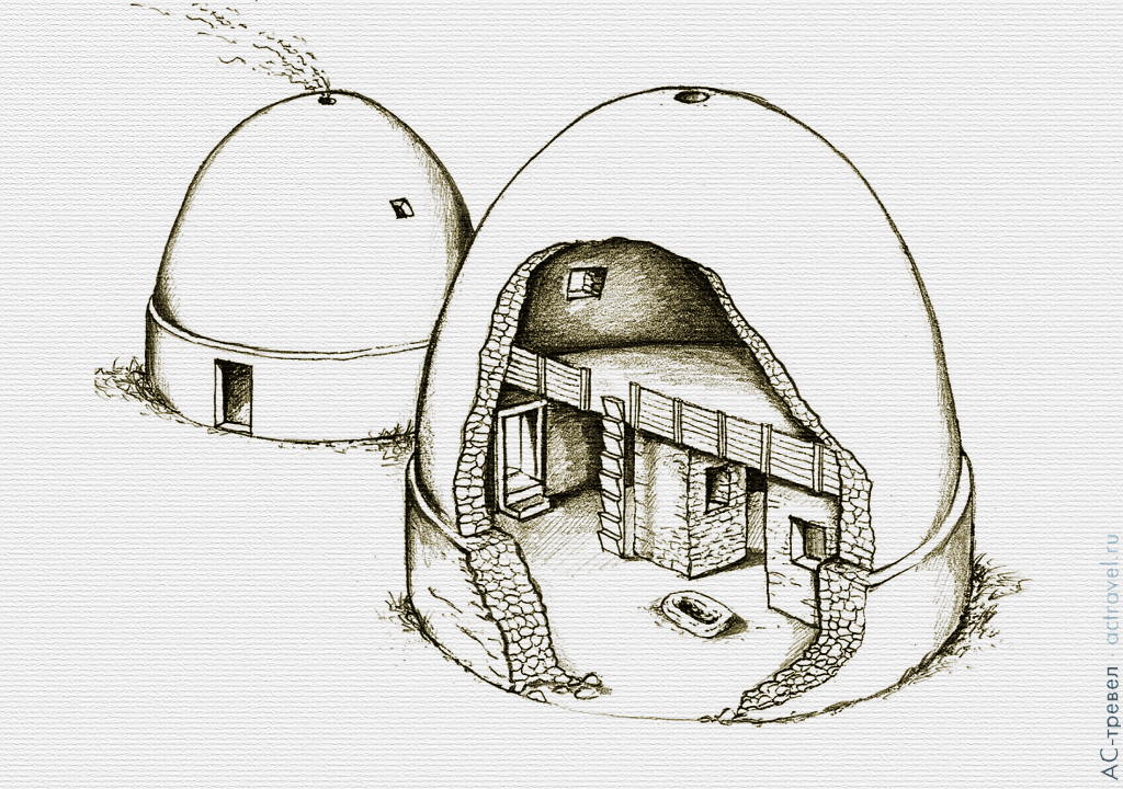 Ранняя реконструкция круглых зданий-толосов в Хирокитии