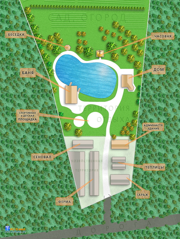Схема экологической фермы Коновалово