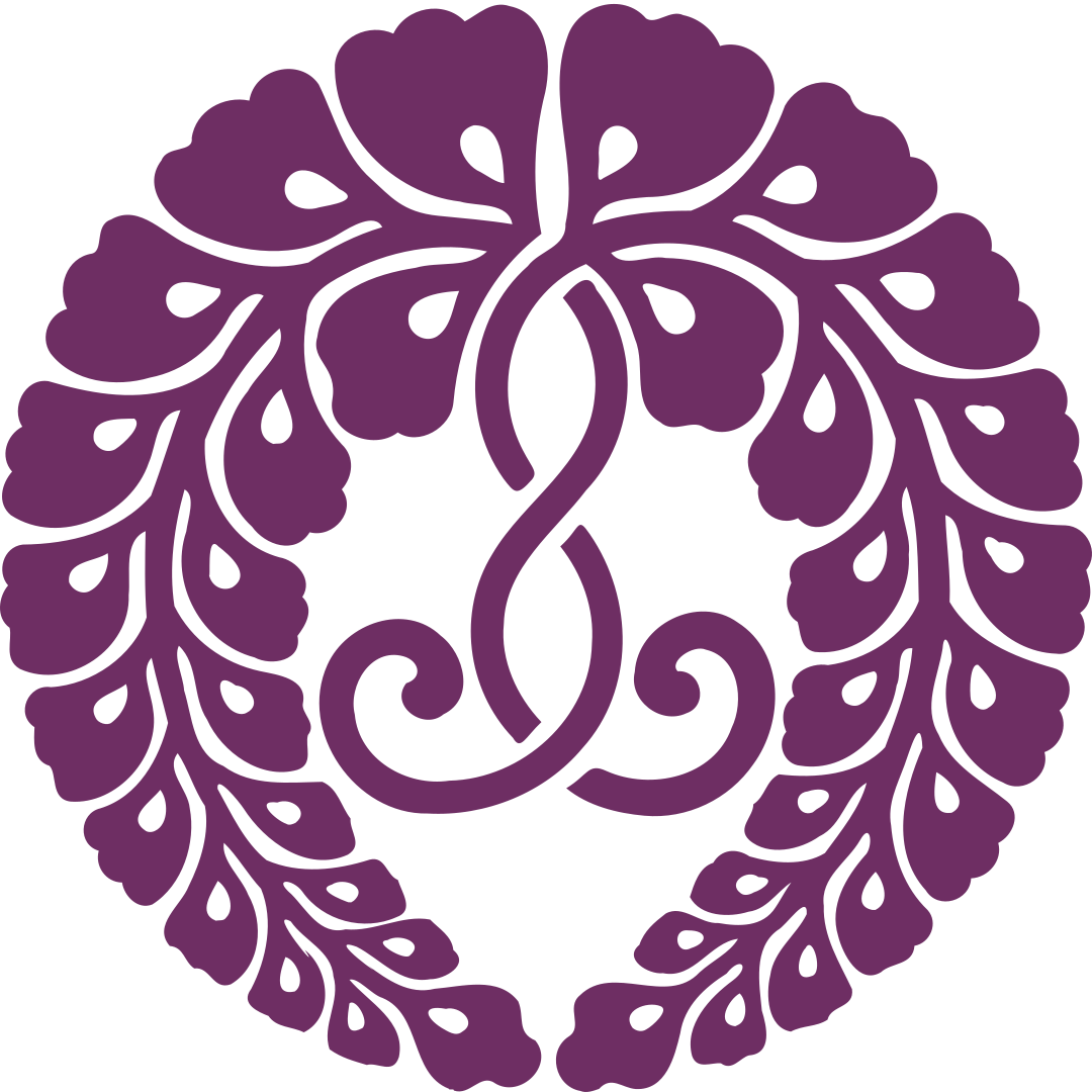 Мон (герб) высокопоставленного японского клана Кудзё (ветвь клана Фудзивара) с кистями глицинии