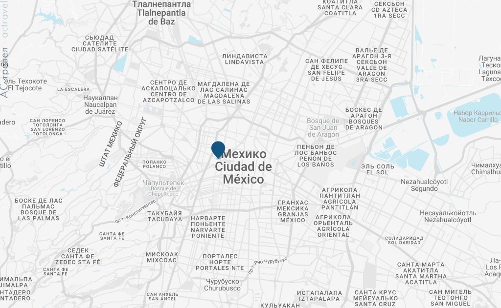 Отель Barceló México Reforma на карте Мехико