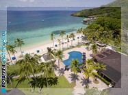 Вид на отель Palau Pacific Resort с высоты птичьего полета