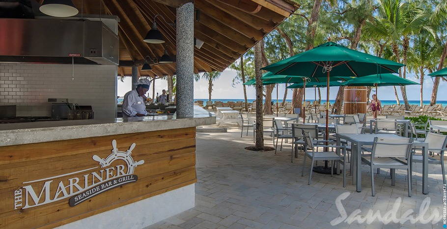Ресторан Mariner Seaside Grill отеля Sandals Barbados