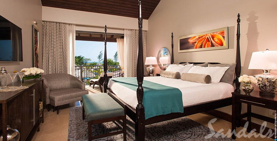 Номер South Seas Premium Room with Outdoor Tranquility Soaking Tub в отеле Sandals Grenada