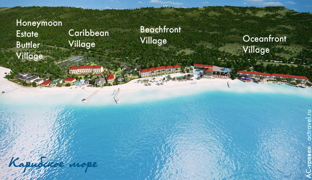 План отеля Sandals Montego Bay