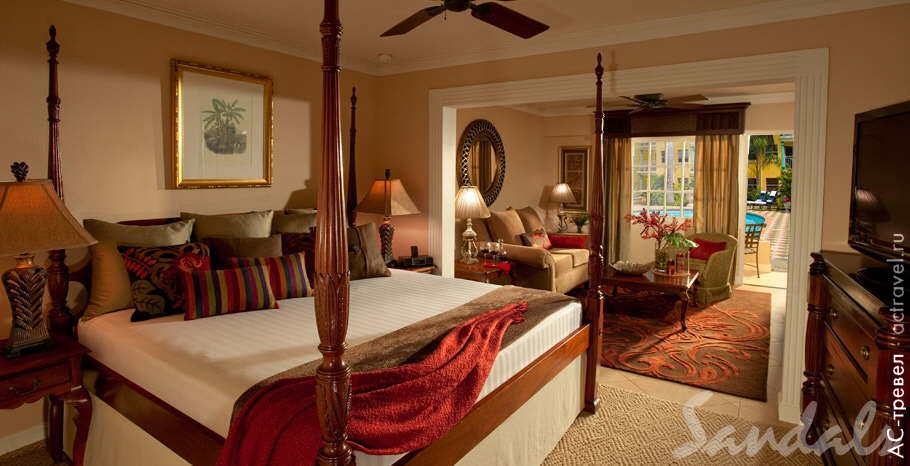 Номер Royal One Bedroom Butler Suite в отеле Sandals Royal Caribbean