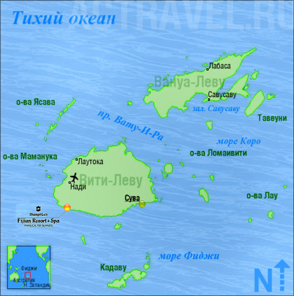 Положение Shangri-La Yanuca Island