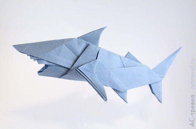 Акула оригами