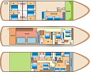Схема палуб дайв-судна Stella Maris Explorer II