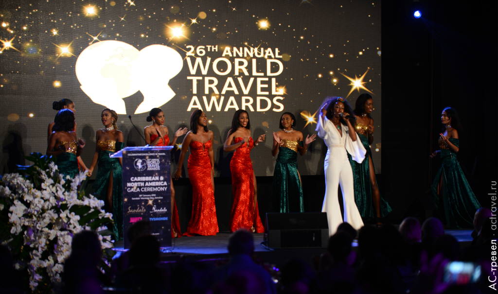 Шоу в рамках 26-й церемонии вручения World Travel Awards по Северной Америке и Карибскому региону